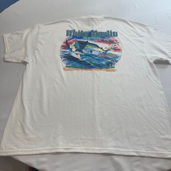 White Marlin Open 2024 White T-Shirt Size 2XL - Picture 5 of 6